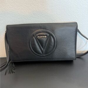 Valentino Black Crossbody Bag with Tassel Detail